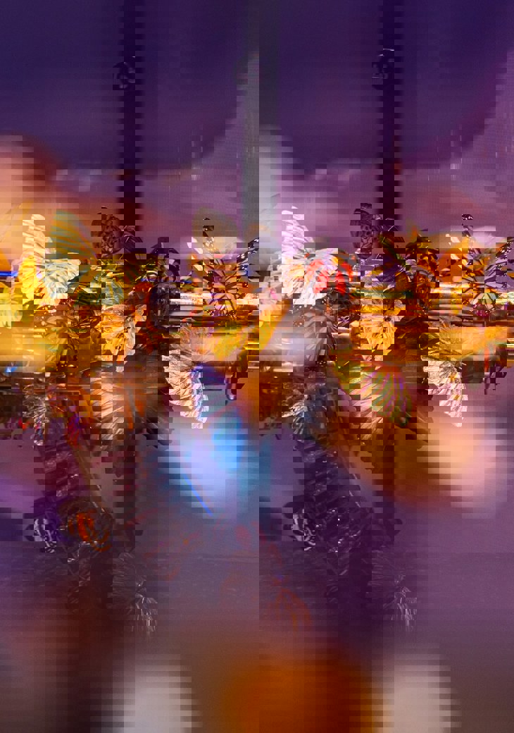 Close Up Of Butterly Decorated Ak47 At Reloaded Exhibition Royal Armouries Leeds Resize